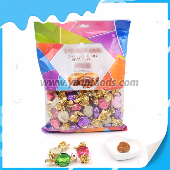 Factory Wholesale Chocolate Jam Center Filled Toffee Candy