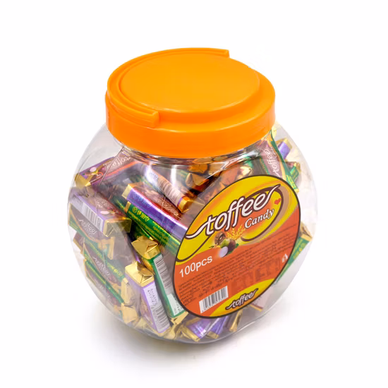 Factory Wholesale 8g Sweet Chocolate Taro Wheat Flavor Chewy Soft Toffee Candy