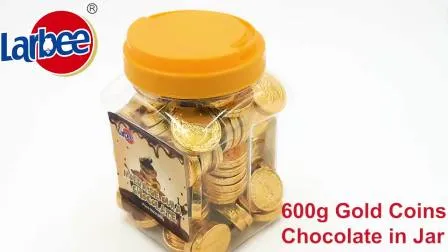 Шоколад с золотыми монетами оптом 500 г в банке от фабрики Ларби
